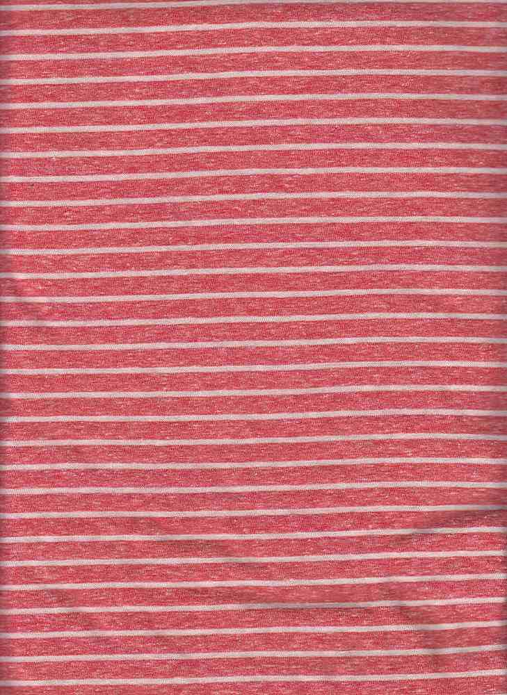 TRIBLEND STRIPE RED KNITS RED SLUB/NEPS STRIPES