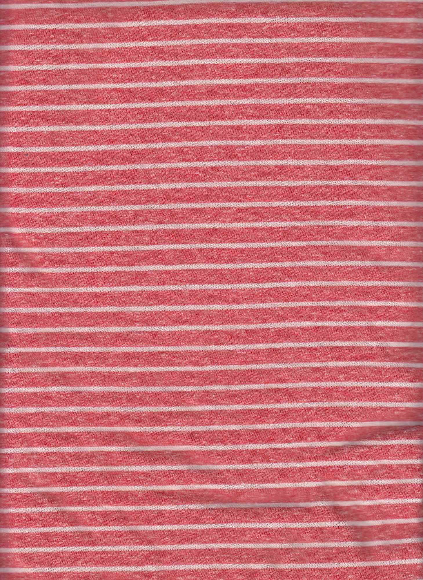TRIBLEND STRIPE RED KNITS RED SLUB/NEPS STRIPES