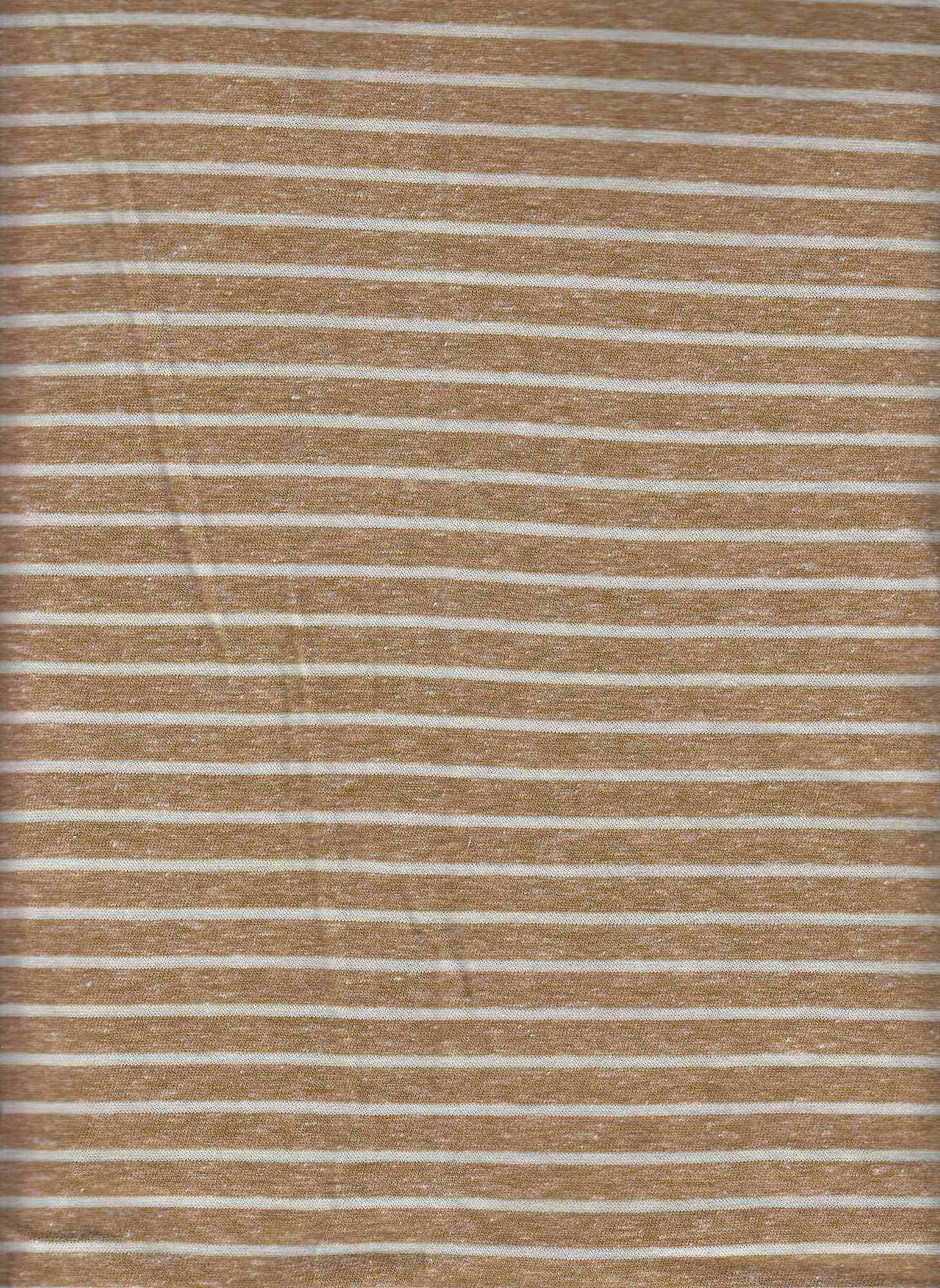 TRIBLEND STRIPE DARK MUSTARD KNITS SLUB/NEPS STRIPES