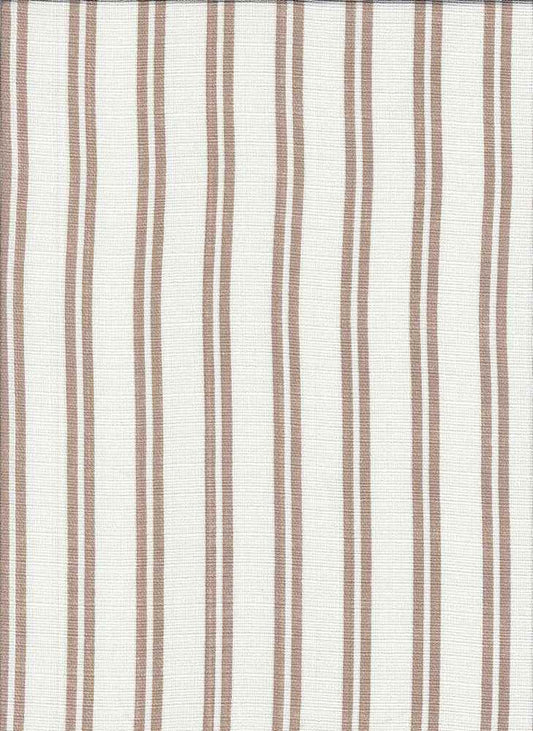 PSTR 10066 ECRU/BEIGE BROWN LINEN PRINTS STRIPES WOVEN