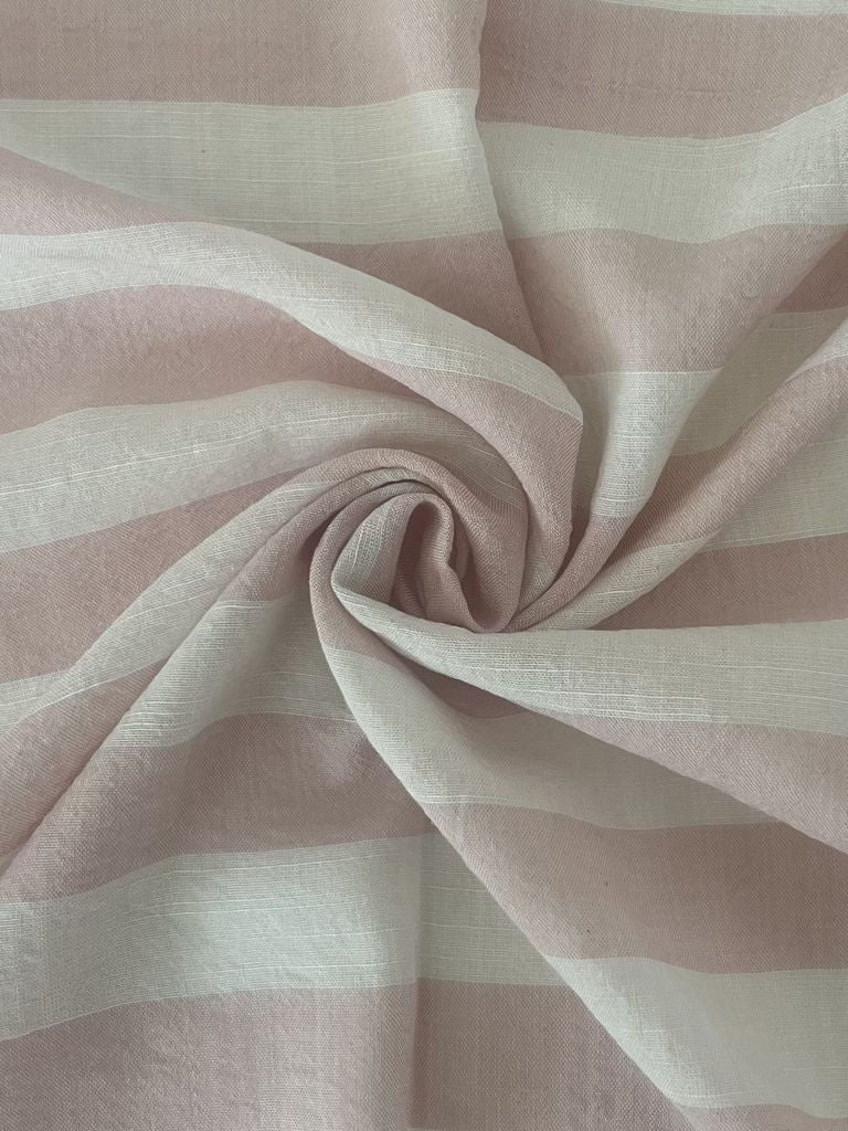 19448 PINK/NATURAL PINK PRINTS STRIPES WOVEN