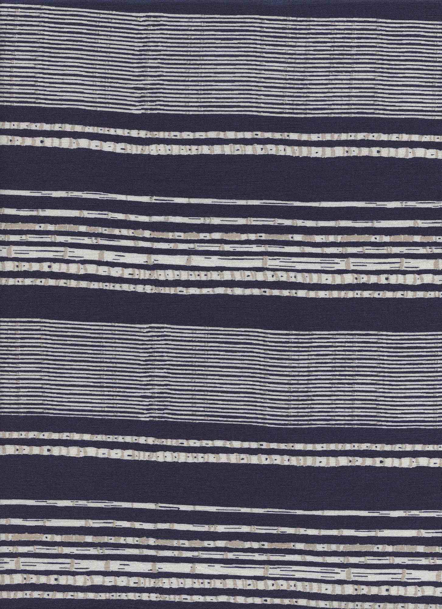 180524 SEMINOLE NAVY BLUE KNITS PRINTS RAYON SPANDEX WOVEN