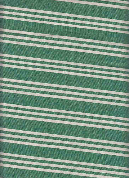 19531 GREEN GREEN PRINTS RECYCLED STRIPES WOVEN