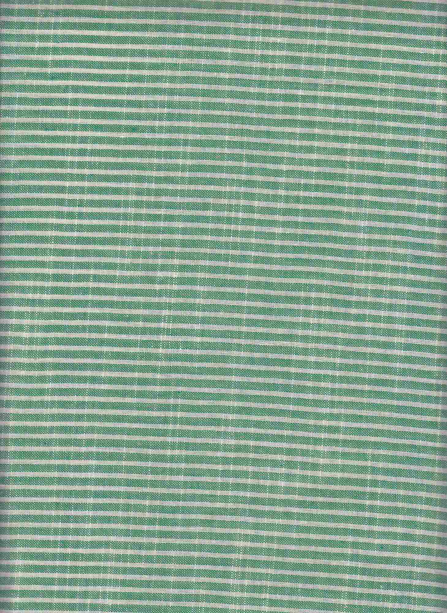 19532 GREEN GREEN PRINTS RECYCLED STRIPES WOVEN
