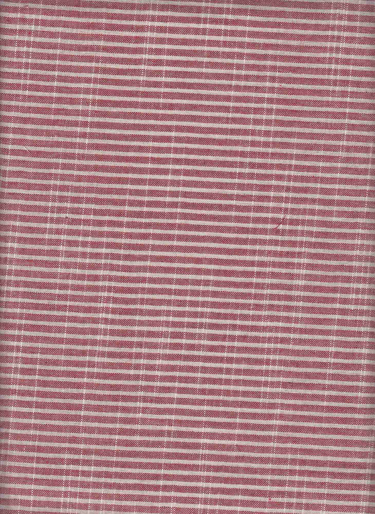 19532 RED PRINTS RECYCLED RED STRIPES WOVEN