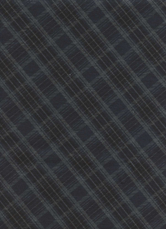 180707BIAS MADR NAVY BLUE KNITS PLAID PONTI/OTTOMAN PRINTS RED
