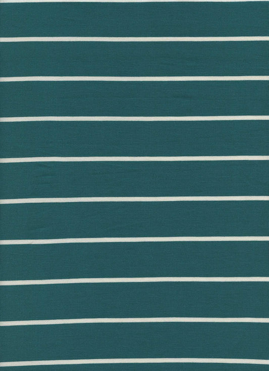 18319 STRIPE EVERGLADE/WHITE ATHLETIC GREEN JERSEY KNITS RAYON SPANDEX SOLIDS TOP SELLERS