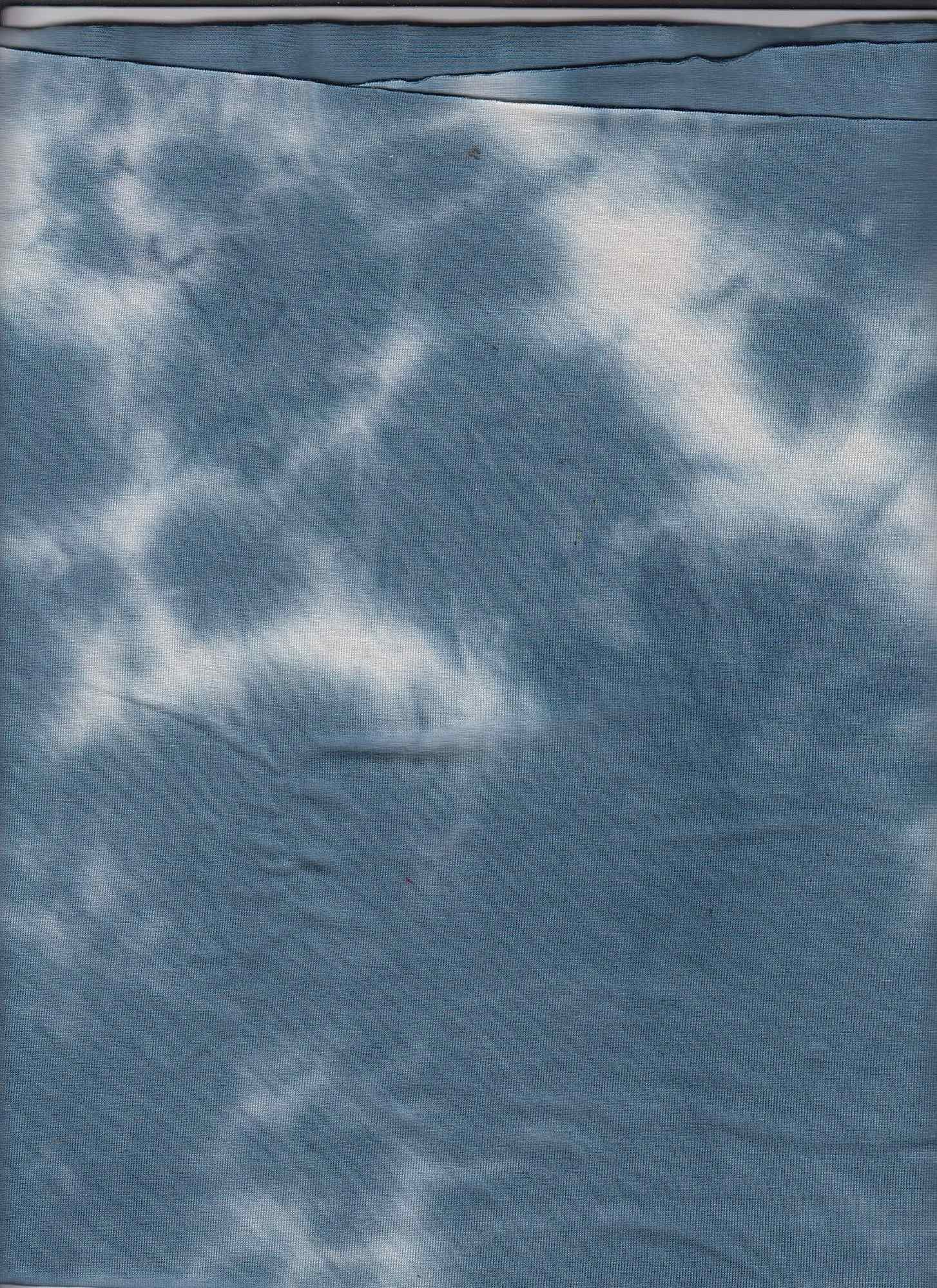 19537 DENIM BLUE KNITS PRINTS RAYON SPANDEX TIE DYE