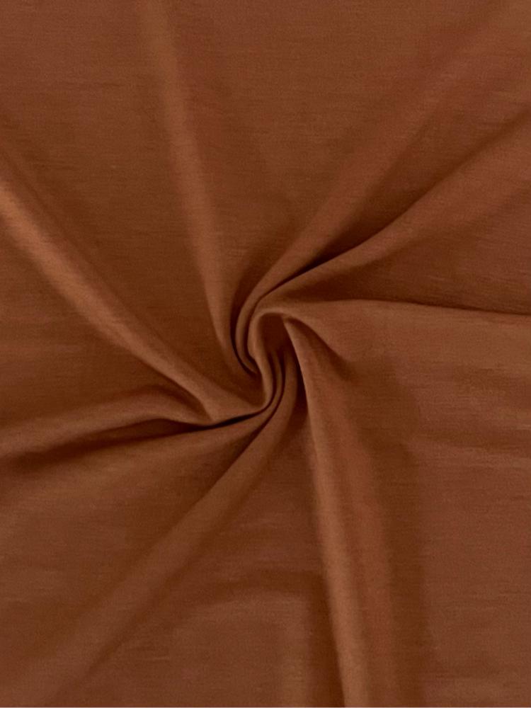 18319 BROWN SUGAR ATHLETIC BROWN JERSEY RAYON SPANDEX SOLIDS TOP SELLERS