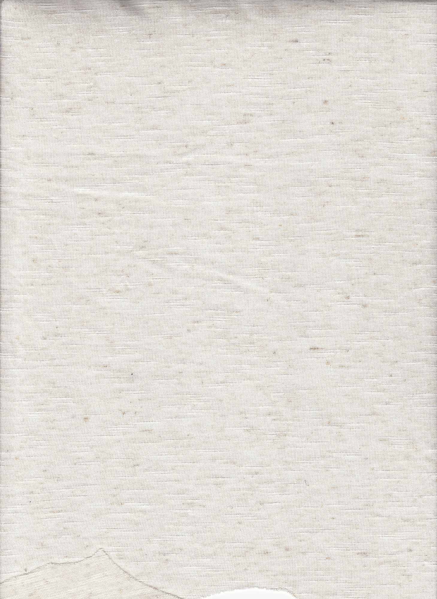 RAYON SLUB OATMEAL JERSEY KNITS OFFWHITE/IVORY SLUB/NEPS SOLIDS