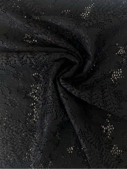 LACE 19624 BLACK KNITS