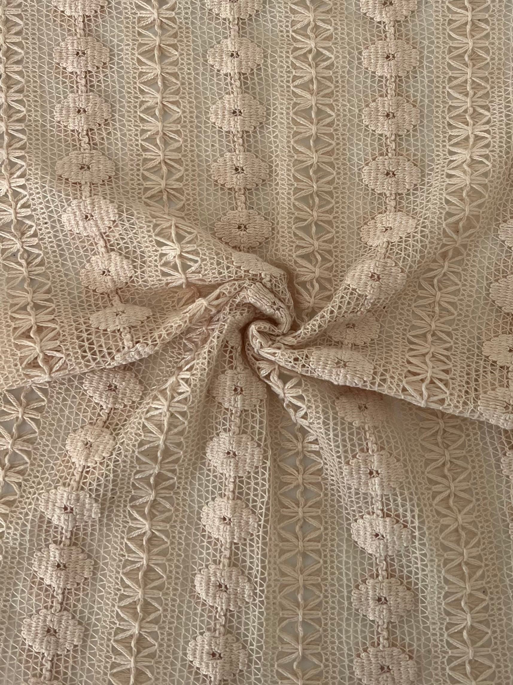 19696 SAND NON STRETCH LACE