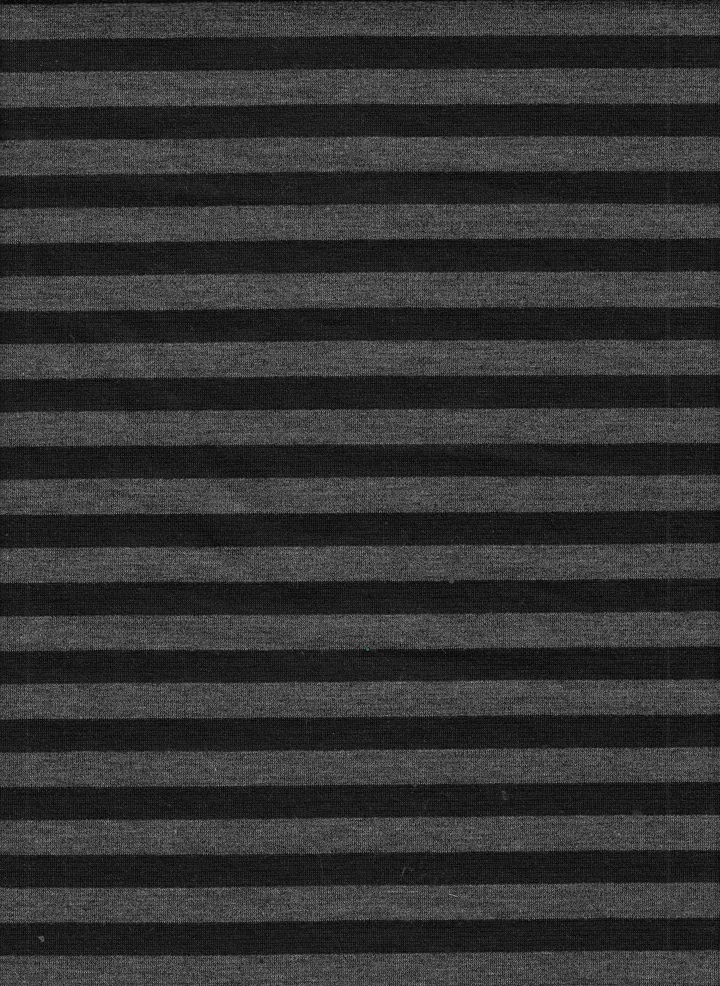 13058 PONTI BLACK/CHARCOAL BLACK GREY KNITS PONTI/OTTOMAN STRIPES