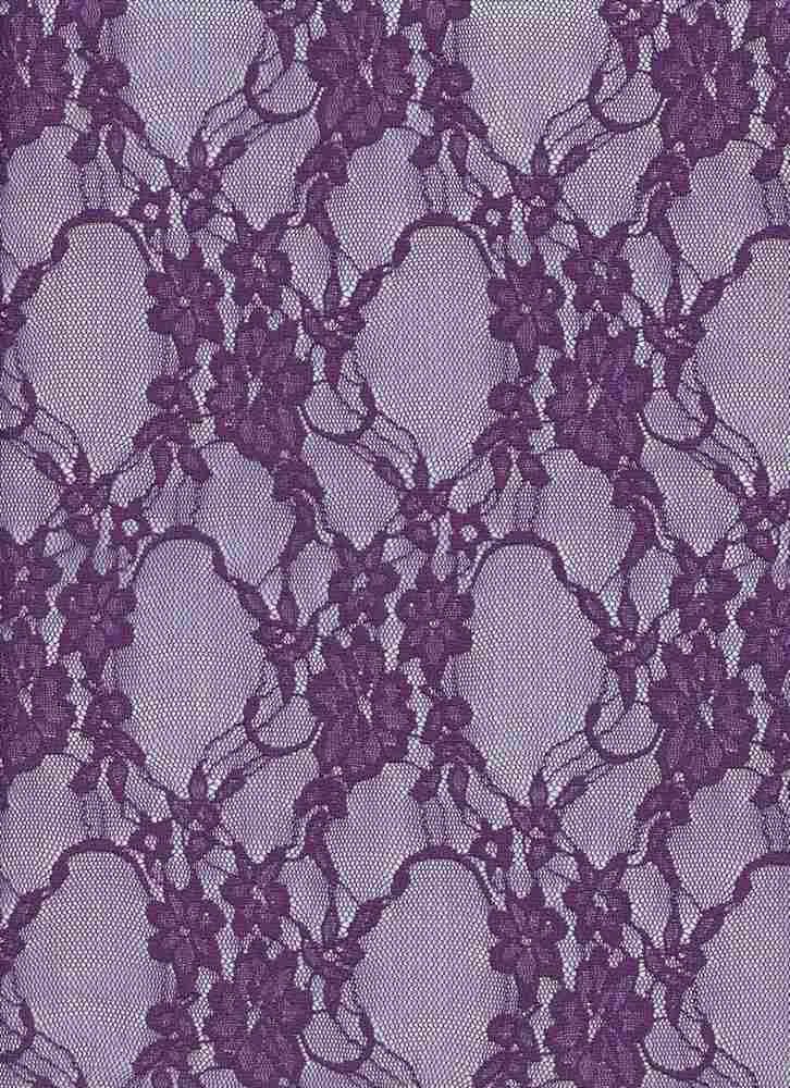 19608 EGGPLANT PURPLE STRETCH LACE