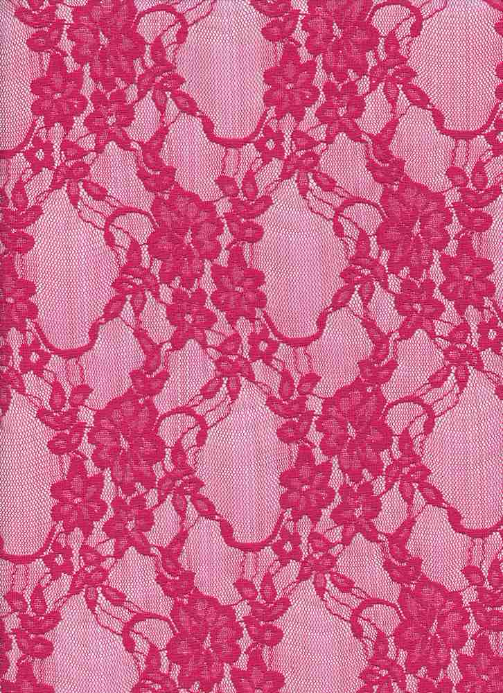 19608 FUSCHIA NEW PINK STRETCH LACE