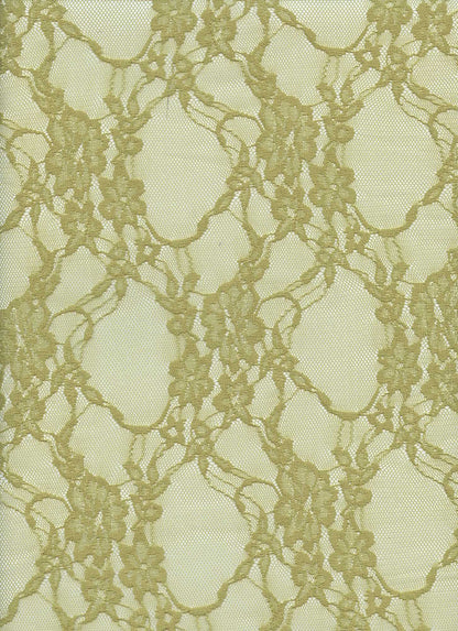 LACE 19608 KIWI GREEN STRETCH LACE
