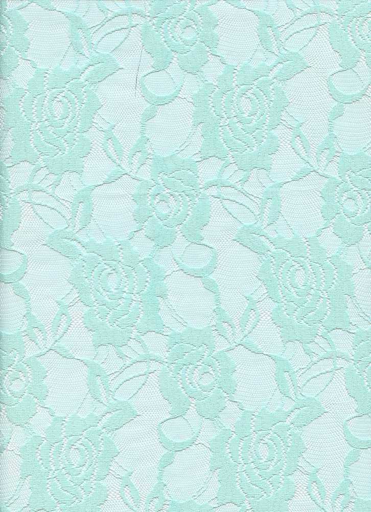 19610 MINT GREEN STRETCH LACE