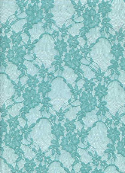 LACE 19608 JADE LIGHT GREEN STRETCH LACE