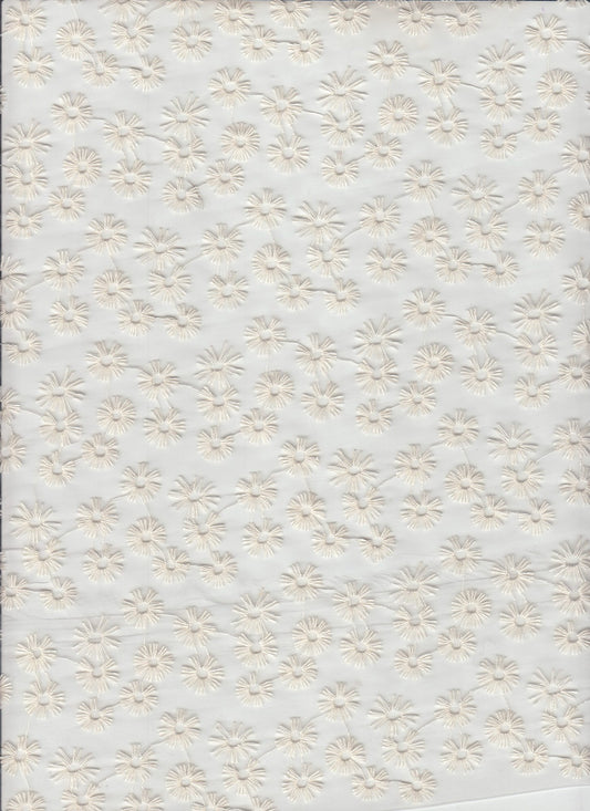 14093 NATURAL EMBROIDERY OFFWHITE/IVORY