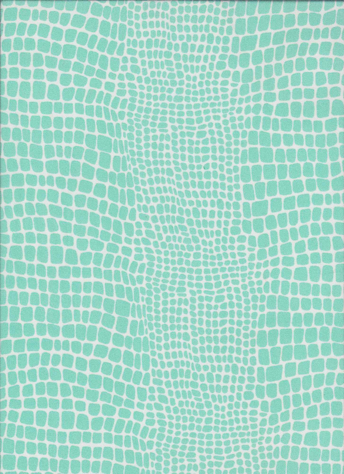 18072 WHITE MINT CHIFFONS GREEN PRINTS WOVEN