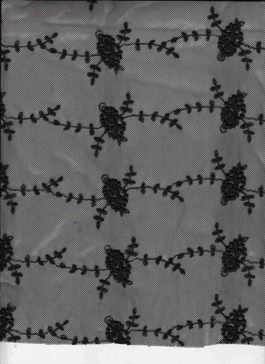 14095 BLACK BLACK EMBROIDERY