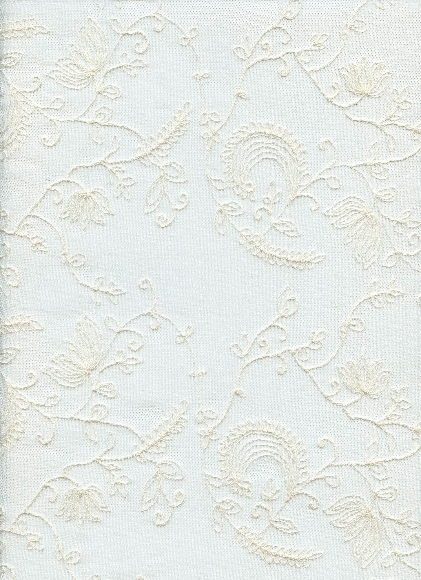 14096 NATURAL EMBROIDERY OFFWHITE/IVORY