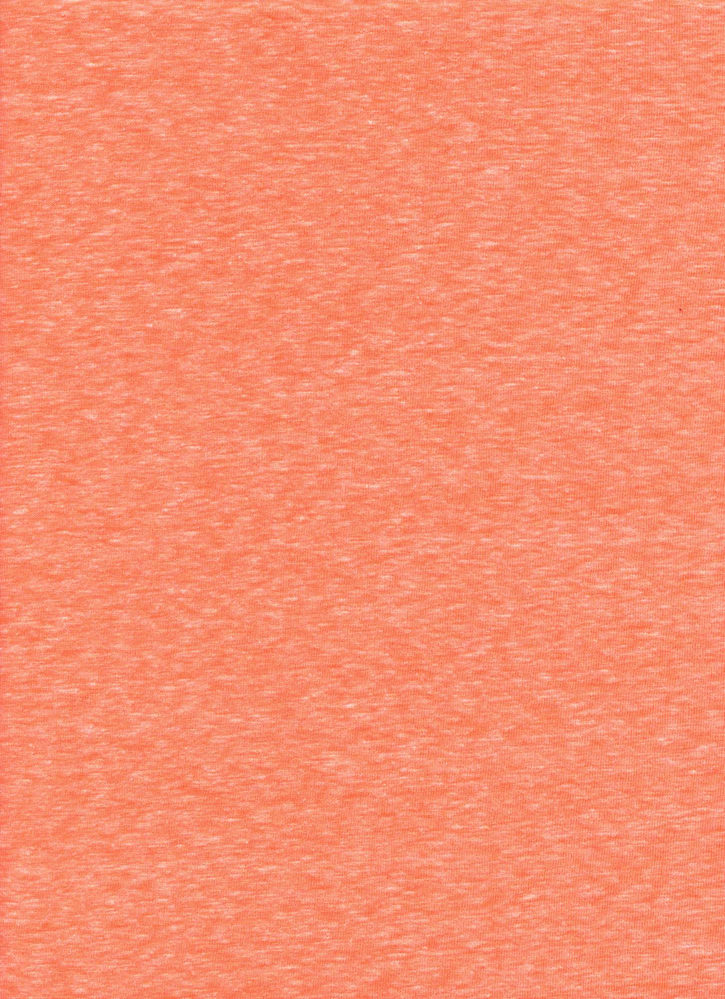 TRIBLEND NEON ORANGE JERSEY KNITS ORANGE SLUB/NEPS