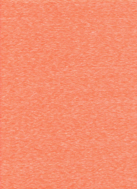 TRIBLEND NEON ORANGE JERSEY KNITS ORANGE SLUB/NEPS